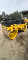 Rouleau compresseur routier d'occasion BOMAG BW138 BW130AD 5 tonnes pour l'entretien routier, à double tambour en acier, rouleau à roues, modèle allemand d'origine
