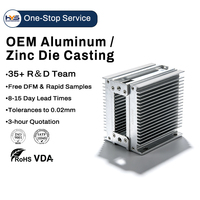 Servicio de Fundición a Presión de Aluminio ADC12, Disipador de Calor de Aluminio de Una Pieza, Fundición de Precisión, Se Acepta OEM