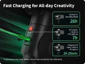 ZHIYUN <span class=keywords><strong>Smooth</strong></span>-Estabilizador de cardán de 3 ejes para teléfono móvil, <span class=keywords><strong>Combo</strong></span> AI <span class=keywords><strong>Combo</strong></span> y Pro con molde AI y luz de relleno para teléfono móvil - Product Image 2