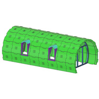 Maisons en dôme écologiques au design minimaliste fiables, en EPS, pour bureaux, magasins, maisons et complexes hôteliers, avec une construction écologique et une structure robuste