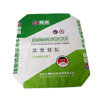 Custom Printing 25Kg Gypsum Cement Paper Sack Recycle 3 Layer Kraft Paper 50Kg Cement Bag