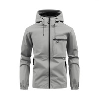 Nouvelle veste bomber décontractée imperméable pour homme, printemps/automne, style transfrontalier, coupe ample, avec fermeture éclair, tactique, polyvalente, pour le travail en extérieur