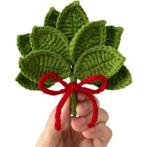 Porte-clés en <span class=keywords><strong>feuille</strong></span> de pomelo tissé à la main avec texture de fil simulée, en forme de <span class=keywords><strong>feuille</strong></span>, pour sac à dos, téléphone portable, accessoires de voiture - Product Image 3