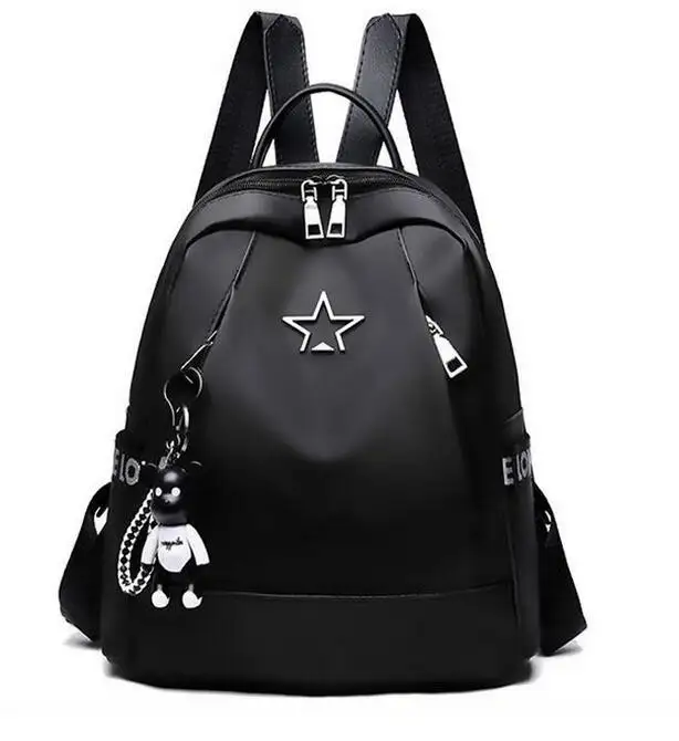 Fashion Trend Pentagram Oxford Backbag Ladies Leisure Travel Backpack Leather Backpacks Bag School Girl