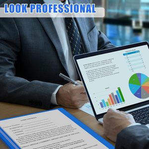 แฟ้มใส่เอกสารแบบใส 3 ห่วง สำหรับใส่รายงาน ประวัติย่อ เอกสารสำคัญ สำหรับโรงเรียนและสำนักงาน - Product Image 5