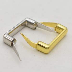 Poignée en cuir avec support en forme de pont arqué pour boîtes à colis et à bonbons avec petit pont arqué en métal - Product Image 6