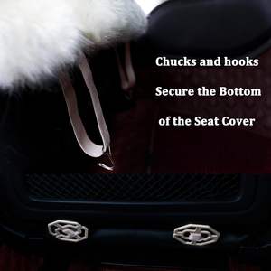 Universal Fuzzy <strong>Sheepskin</strong> <strong>Car</strong> <strong>Seat</strong> <strong>Covers</strong> for Auto Australian Long Wool Adult Man/Women <strong>Sheepskin</strong> Fur Cushion - Product Image 6