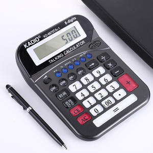 Calculatrice de bureau Kadio KD6670TA 12 chiffres double alimentation noire usage général et financier - Product Image 3