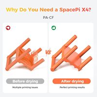 Séchoir à filament Creality SpacePi X4, 4 bobines, double chauffage indépendant, température maximale 85°C, diamètre 1 pouce, machine de séchage 1kg, PLC