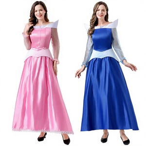 Robe <span class=keywords><strong>de</strong></span> princesse pour femme adulte pour Halloween, costume <span class=keywords><strong>de</strong></span> <span class=keywords><strong>conte</strong></span> <span class=keywords><strong>de</strong></span> fées <span class=keywords><strong>La</strong></span> <span class=keywords><strong>Belle</strong></span> <span class=keywords><strong>au</strong></span> <span class=keywords><strong>bois</strong></span> <span class=keywords><strong>dormant</strong></span>, costume <span class=keywords><strong>de</strong></span> film et <span class=keywords><strong>de</strong></span> télévision en polyester pour fête d'Halloween - Product Image 1