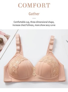 Soutiens-Gorge Confortables Grandes Tailles Sans Armature à Bretelles Élargies avec Agrafe au Dos pour <span class=keywords><strong>Femme</strong></span> - Product Image 4