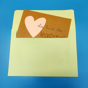 Bán buôn túi giấy nhỏ Phong Bì Quà Tặng #10 bao bì tùy chỉnh Kraft xé thiệp chúc mừng đám cưới màu cam phong bì Màu Đỏ logo dập nổi - Product Image 5