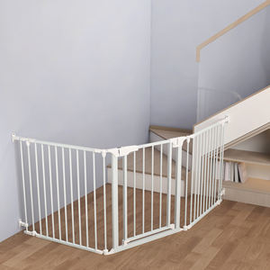 Barrière de sécurité métallique rétractable pour bébé et animal domestique, pour balcon, <span class=keywords><strong>escalier</strong></span>, toilettes, conception <span class=keywords><strong>extensible</strong></span> fonctionnelle, sûre et durable - Product Image 3