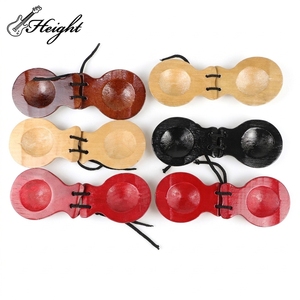<span class=keywords><strong>Castagnettes</strong></span> professionnelles espagnoles en bois, instrument de percussion, paire de 2, instrument de rythme traditionnel, logo personnalisé OEM - Product Image 3