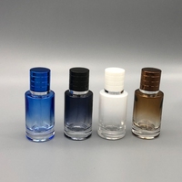 Botellas de Perfume Vacías de Lujo, de Vidrio, 30ml 50ml 100ml, Redondas, Blancas, Ámbar, Rojas, con Tapa de Rosca y Pulverizador, OEM