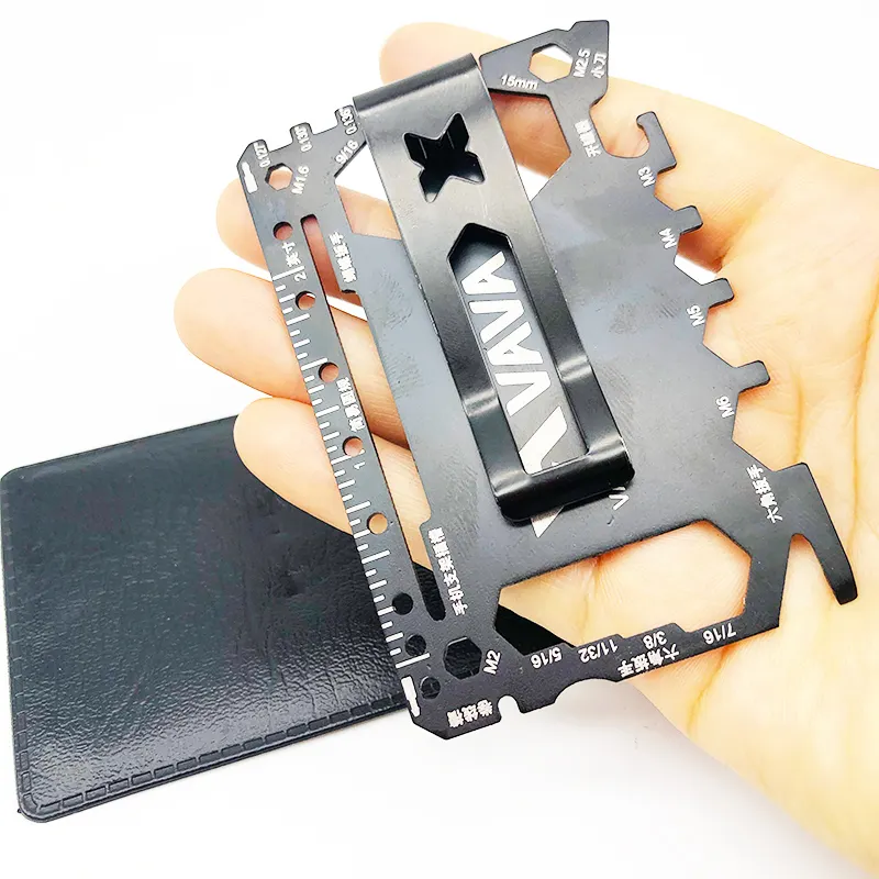 Custom Outdoor Survival Credit Card Knife Multi Tool Multipurpose Wallet Pocket Tool