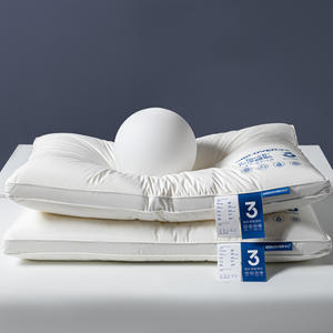 Bantal leher serviks ergonomis, bantal sanitasi 3 tahan, bantal tempat tidur serat poliester 100% katun - Product Image 4