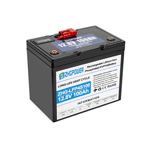 Rv Zonne-energie Opslag En Stroomopwekking LiFePO4 12V100AH Accu Met Bms - Product Image 1