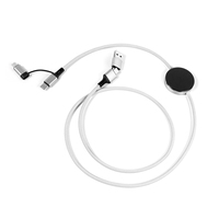Nouveau Câble de Charge Multi-USB-C 4-en-1 Personnalisé 60W PD Charge Rapide OTG avec Logo LED Lumineux – Fabricant Certifié BSCI