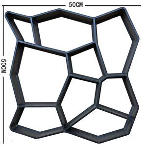 Moule de décoration de jardin extérieur Moulage de béton par injection plastique facile pour le bricolage Moules de pavage de carreaux de sol en ciment de belle conception à vendre - Product Image 3