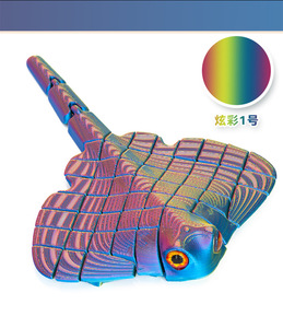 Giocattolo Antistress Manta Ray Stampato in 3D, Multicolore, Articolato, Sensoriale, Modelli di Animali Pesci <span class=keywords><strong>Diavolo</strong></span>, Ornamento da Scrivania per Casa - Product Image 4