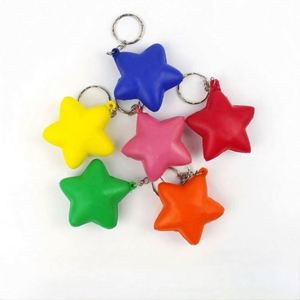 Llavero Antiestrés en Forma de Corazón y Estrella con Logotipo y Texto Personalizados para Regalos Promocionales en Ferias Comerciales - Product Image 2