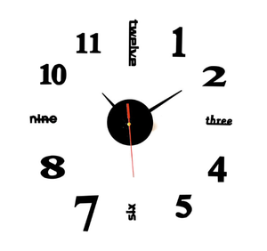 Bắc Âu Sang Trọng Im Lặng Acrylic Sticker Giá Rẻ Trang Chủ Trang Trí Kỹ Thuật Số Hiện Đại Kích Thước Lớn 3D Số DIY Đồng Hồ Treo Tường - Product Image 5