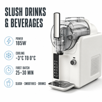 Machine à slush commerciale Baiwin, distributeur de slush margarita, machine à boissons glacées 220V pour comptoir