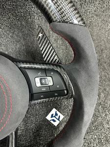 Volant sport en fibre de carbone compatible avec Volkswagen <span class=keywords><strong>Golf</strong></span> 4 5 6 <span class=keywords><strong>7</strong></span> 8 GTI <span class=keywords><strong>R</strong></span> MK5 MK6 MK7 MK8 <span class=keywords><strong>2017</strong></span>, mise à niveau du modèle ancien vers le nouveau modèle - Product Image 4