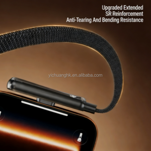 Cable de Carga Rápida USB Tipo-C Multiusos, Conector de Cobre Puro, Interruptor Vertical/Horizontal, Soporte Todo en Uno para Teléfono - Product Image 3