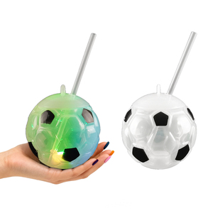17oz PS/PET LED Light with Battery Football Drink/Juice <strong>Cups</strong> for Outdoor/Indoor Sport Events-Factory Price Environment-Friendly - Product Image 1