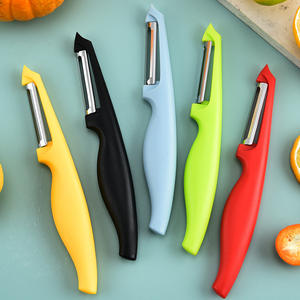 Pelador de frutas y verduras de acero inoxidable, multifuncional, de una pieza, herramientas de cocina, 1 ud. - Product Image 5