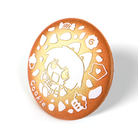 Épingles à Boutons Personnalisées Écologiques en Forme de Dessin Animé Anime avec Logo Personnalisé, Design 3D Pailleté Holographique, Plusieurs Couleurs