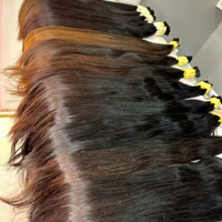 Rambut Manusia Yaki Grosir Pabrik, Bundel Rambut, Bundel Rambut Lurus Keriting untuk Kepang