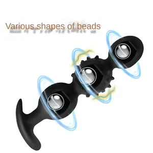Perlas anales de silicona con bola incorporada, masajeador de próstata, juguetes de masturbación para adultos - Product Image 4
