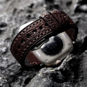 Correa de <span class=keywords><strong>Reloj</strong></span> de Cuero Genuino Hecha a Mano de Alta Calidad de 49 mm, 45 mm, 44 mm Compatible con <span class=keywords><strong>Apple</strong></span> IWatch - Product Image 3