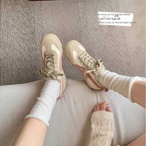 Piel de cerdo Su <span class=keywords><strong>Yinyin</strong></span> 4,5 cm Colapso suave Altura interior Seda Color a juego Talón Forrest Gump Verano Zapatos para correr Mujer Alemán - Product Image 3