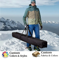 Sac de ski premium pour le transport aérien, rembourré, imperméable, entièrement rembourré, pour le transport de skis en avion