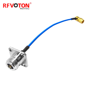 Nhà máy cung cấp tùy chỉnh cáp đồng trục lắp ráp N nữ mặt bích bảng điều chỉnh gắn kết SMA nam góc bên phải rg402 <span class=keywords><strong>rg405</strong></span> 141 ''086'' PVC - Product Image 3