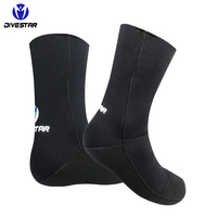 DIVESTAR Kaus Kaki Selam/Snorkeling Anti-Selip Berbahan Silikon 2MM/3MM/5MM dengan Titik Anti-Selip dari Neoprena