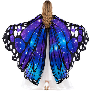 Cape de danse du ventre Manyusha à imprimé dégradé pour femme, taille adulte, avec étiquette - Product Image 1