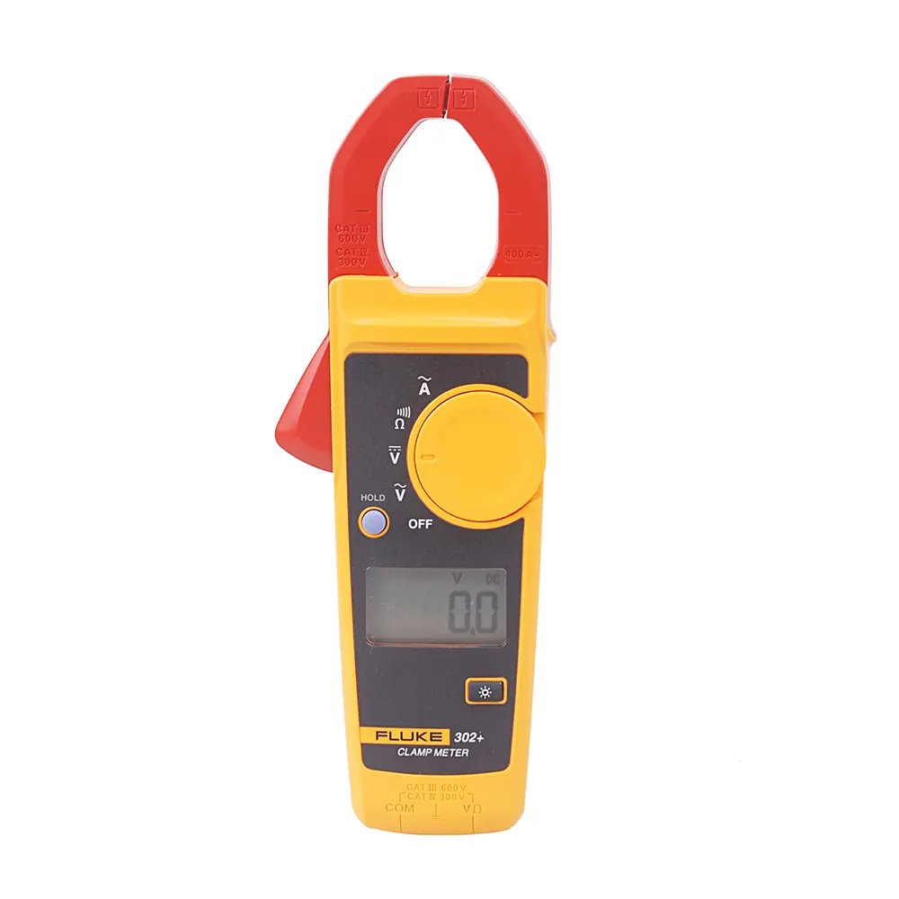 Fluke 302 + 디지털 전류 클램프 미터 펜치 전류계 저항 테스터 AC amperometric 클램프 멀티 미터 암페어