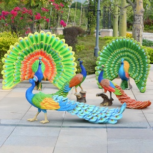<span class=keywords><strong>Escultura</strong></span> de animales de granja de fibra de vidrio para exteriores para decoración de jardín y Plaza <span class=keywords><strong>Escultura</strong></span> de resina hecha de resina - Product Image 3