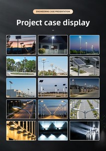 Lampadaires Solaires Extérieurs pour Parking, 8000W, de la Nuit <span class=keywords><strong>à</strong></span> l'Aube, Lampes Commerciales <span class=keywords><strong>LED</strong></span> Solaires avec Détecteur de Mouvement - Product Image 4