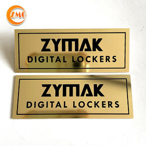 Plaques de logo métalliques autocollantes en acier inoxydable plaqué or de haute qualité en gros - Product Image 6