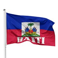 Drapeau national haïtien en polyester pour l'extérieur, 3*5 pieds, 150*90 cm, drapeaux haïtiens pour les festivals et les encouragements