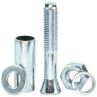 Ancre à coin en acier au carbone zingué de qualité 4.8/6.8 / Norme DIN, pour béton précontraint, avec tête hexagonale, pour utilisation dans le bâtiment