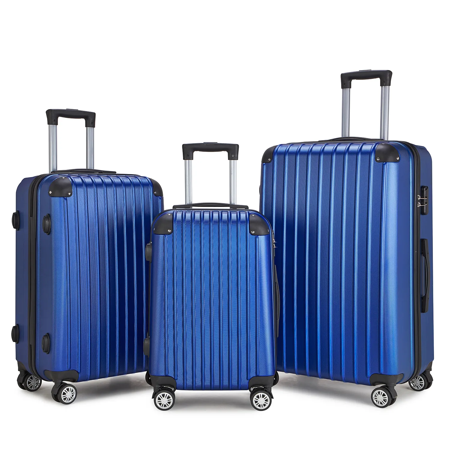 Yeni moda yaratıcı baskılı ABS kutulu araba sert kabuk uzun mesafe seyahat iş arabası haddeleme bagaj bavul setleri