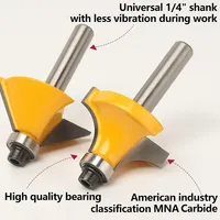 Nuevo y en Stock: Juego de Brocas para Router de 15 Piezas de 1/4 de Pulgada, Kit de Brocas para Router, Herramientas de Carpintería para Bricolaje, Proveedor Ca Plc Pac