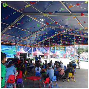 Carpa Rectangular para Eventos Comerciales al Aire Libre, de una Sola Capa, PVC Impermeable, Estructura Metálica con Refuerzo Diagonal, para Uso en Todas las Estaciones - Product Image 1